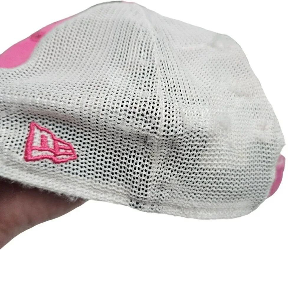 BYU Cougars Youth Trucker Hat Pink Mesh Back Embroidered New Era FLAWED‎
